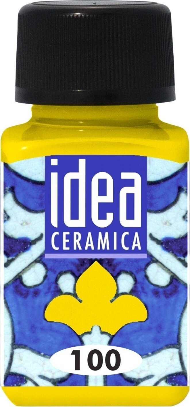 Porcelænsmaling Maimeri Water-Based Cold Idea Maling til glas og porcelæn Lemon Yellow 100 60 ml 1 stk.