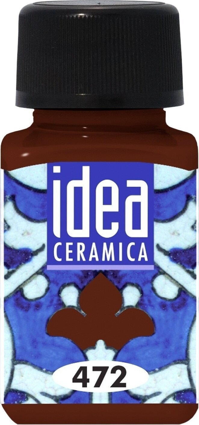 Pintura de porcelana Maimeri Water-Based Cold Idea Pintura para vidrio y porcelana. Brown 472 60 ml 1 pieza