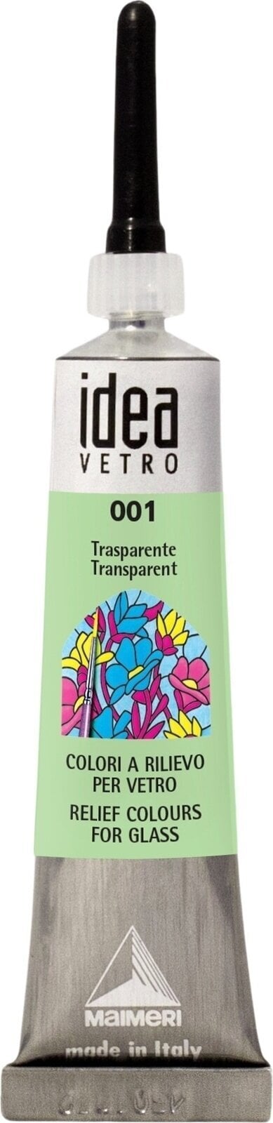 Lasimaali Maimeri Vetro Rilievo Glass Paint Transp 001 20 ml 1 kpl