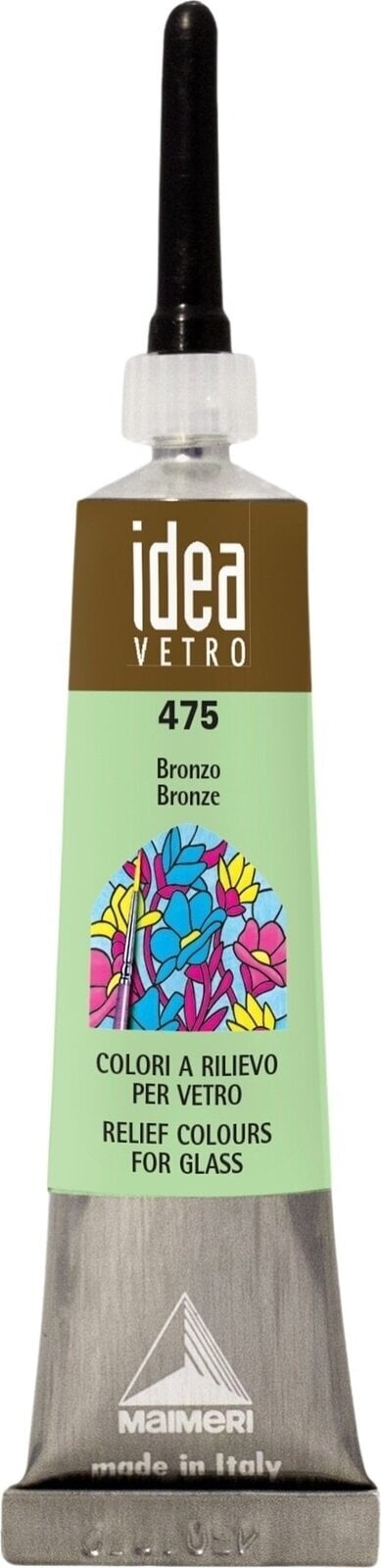 Vopsea pentru sticla Maimeri Vetro Rilievo Vopsea de sticla Bronze 475 20 ml 1 buc