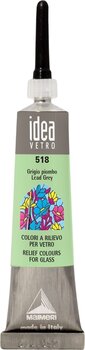 Glass Paint Maimeri Vetro Rilievo Glass Paint Lead Grey 518 20 ml 1 pc - 1