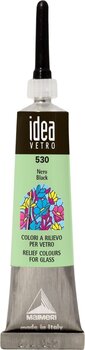 Colore per vetro Maimeri Vetro Rilievo Vernice per vetro Black 530 20 ml 1 pz - 1