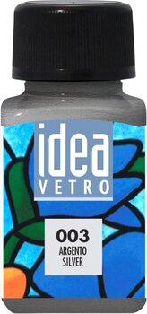 Lasimaali Maimeri Idea Vetro Glass Paint Silver 003 60 ml 1 kpl - 1