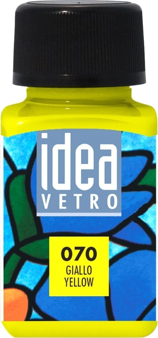 Barva za steklo Maimeri Idea Vetro Barva za steklo Yellow 070 60 ml 1 kos