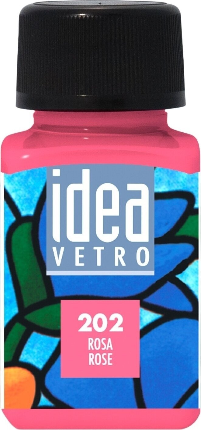 Glasfarbe Maimeri Idea Vetro Glasfarbe Rose 202 60 ml 1 Stck