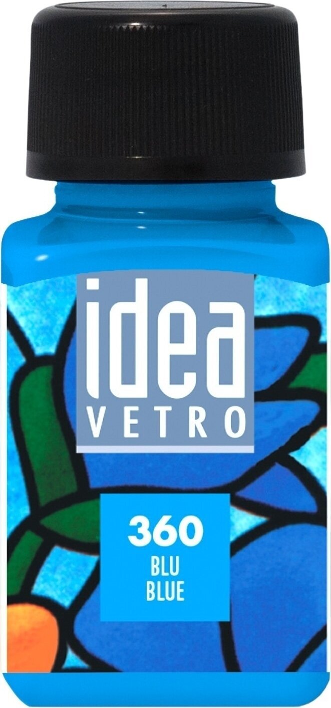 Peinture pour verre Maimeri Idea Vetro Peinture sur verre Blue 360 60 ml 1 pc