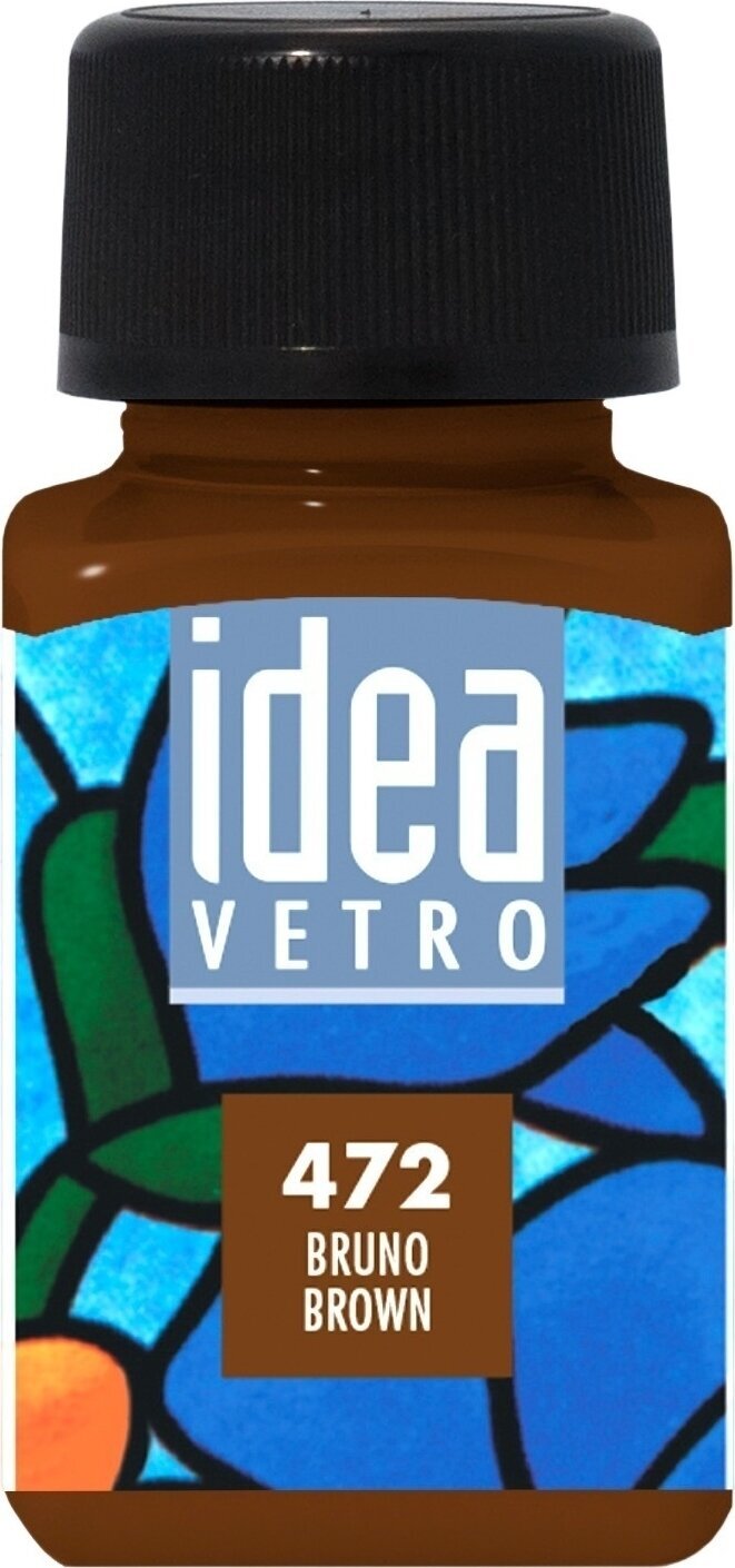 Pintura de vidrio Maimeri Idea Vetro Glass Paint Brown 472 60 ml 1 pieza