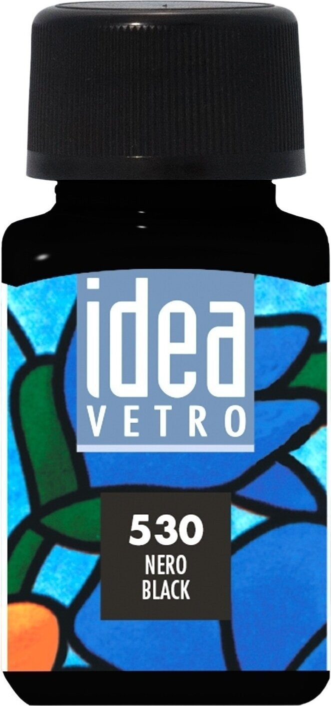 Üvegfestékek Maimeri Idea Vetro Üvegfesték Black 530 60 ml 1 db