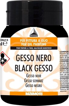 Pasta strutturante Maimeri Black Gesso Pasta strutturante 500 ml Black - 1