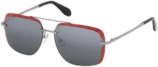 Gafas Lifestyle Adidas OR0017 12C Shine Dark Ruthenium/Smoke Mirror Silver Gafas Lifestyle