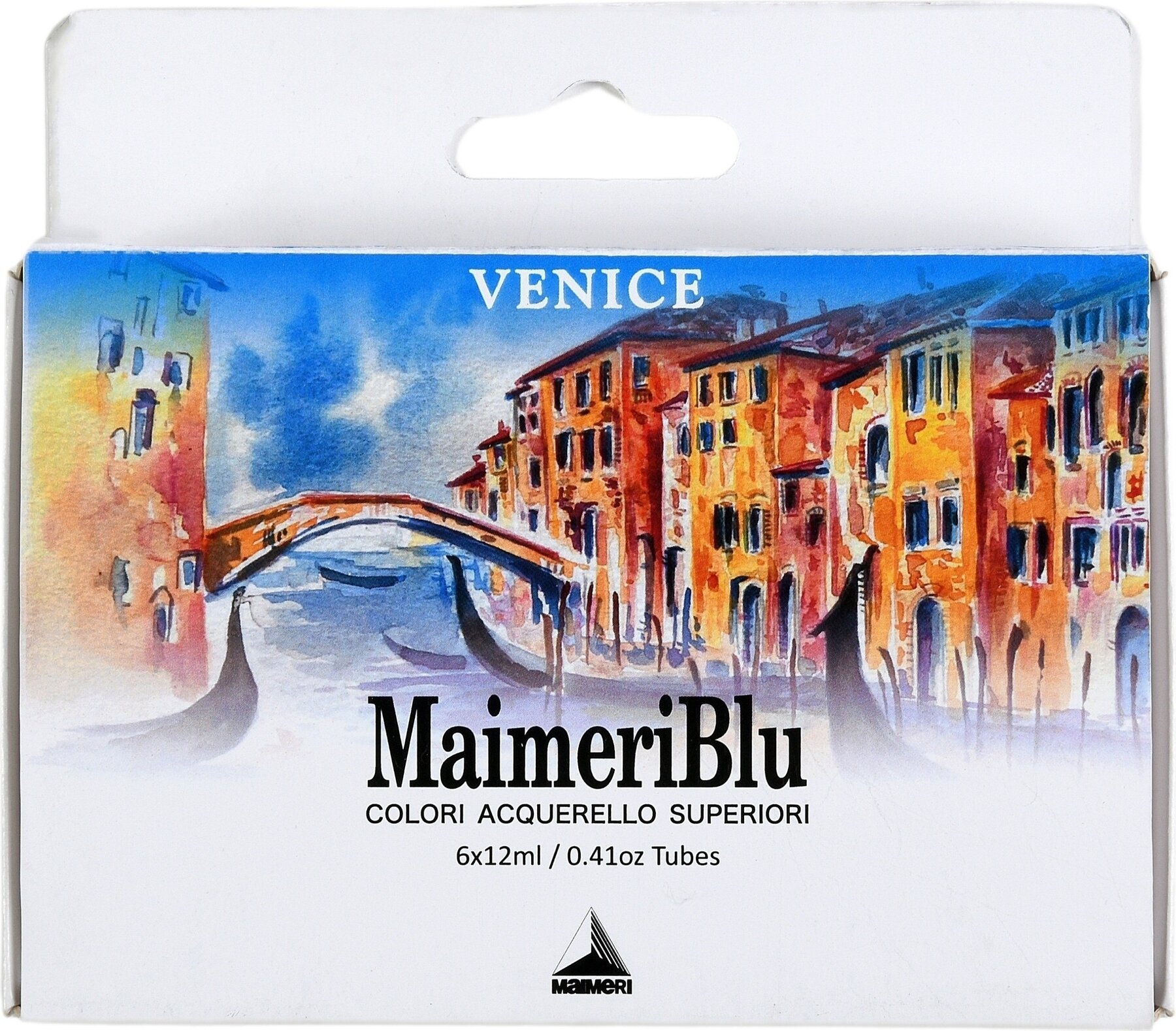 Nερομπογιά Maimeri Blu Σετ ακουαρέλα χρώματα Venice 6 x 12 ml 6 τεμ.