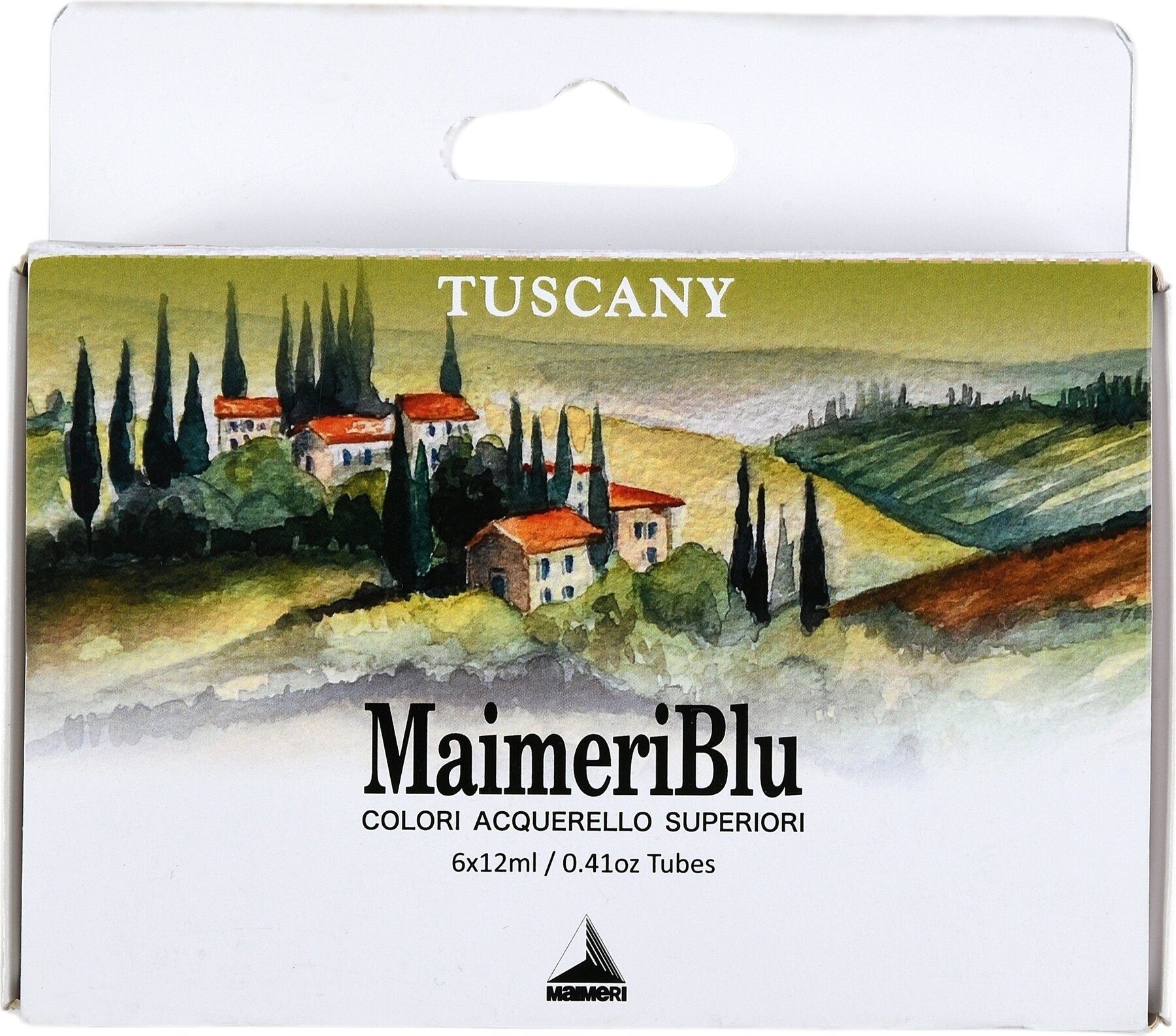 Akvarell festék Maimeri Blu Akvarell festékek halmaza Tuscany 6 x 12 ml 6 db