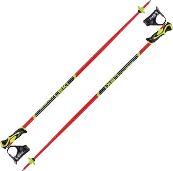 Ski Poles Leki WCR Lite SL 3D Bright Red/Black/Neonyellow 110 cm Ski Poles - 1