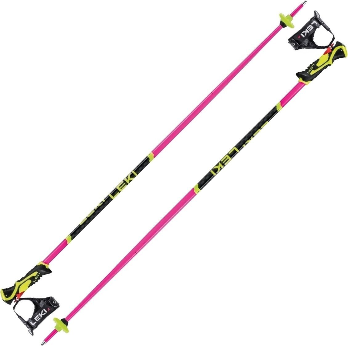 Lyžařské hole Leki WCR Lite SL 3D Neonpink/Black/Neonyellow 105 cm Lyžařské hole