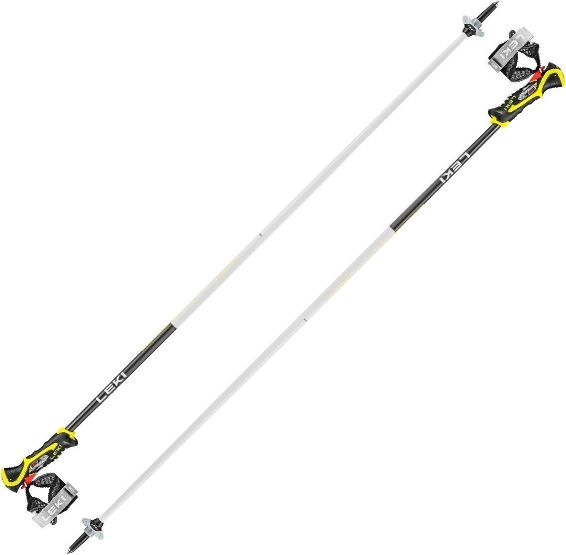 Hiihtosauvat Leki Airfoil 3D White/Neonyellow/Dark Anthracite 115 cm Hiihtosauvat