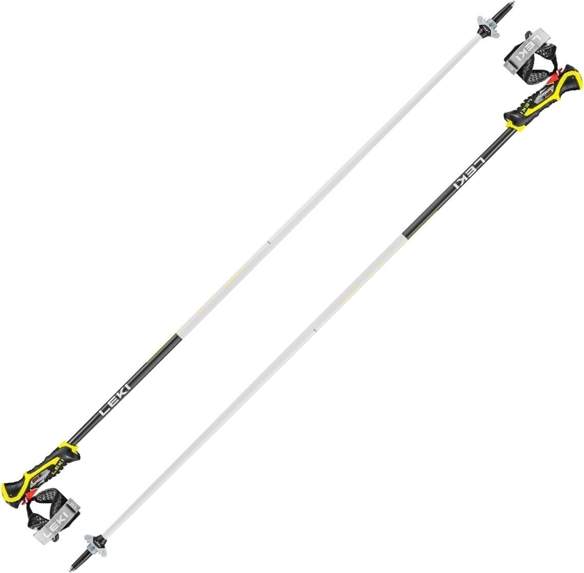 Bâtons de ski Leki Airfoil 3D White/Neonyellow/Dark Anthracite 125 cm Bâtons de ski