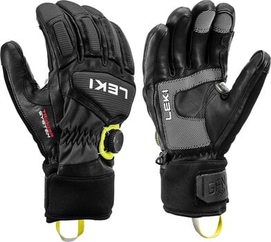 Guanti da sci Leki Griffin Tune 3D Boa Black/Graphite/Ice Lemon 8 Guanti da sci - 1