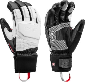 Ski Gloves Leki Griffin Prime 3D White/Black/Graphite 7,5 Ski Gloves - 1