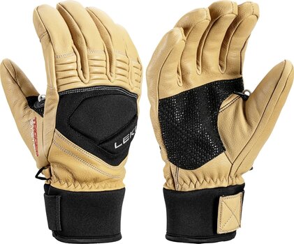 Ski Gloves Leki Copper 3D Tan/Black 7 Ski Gloves - 1