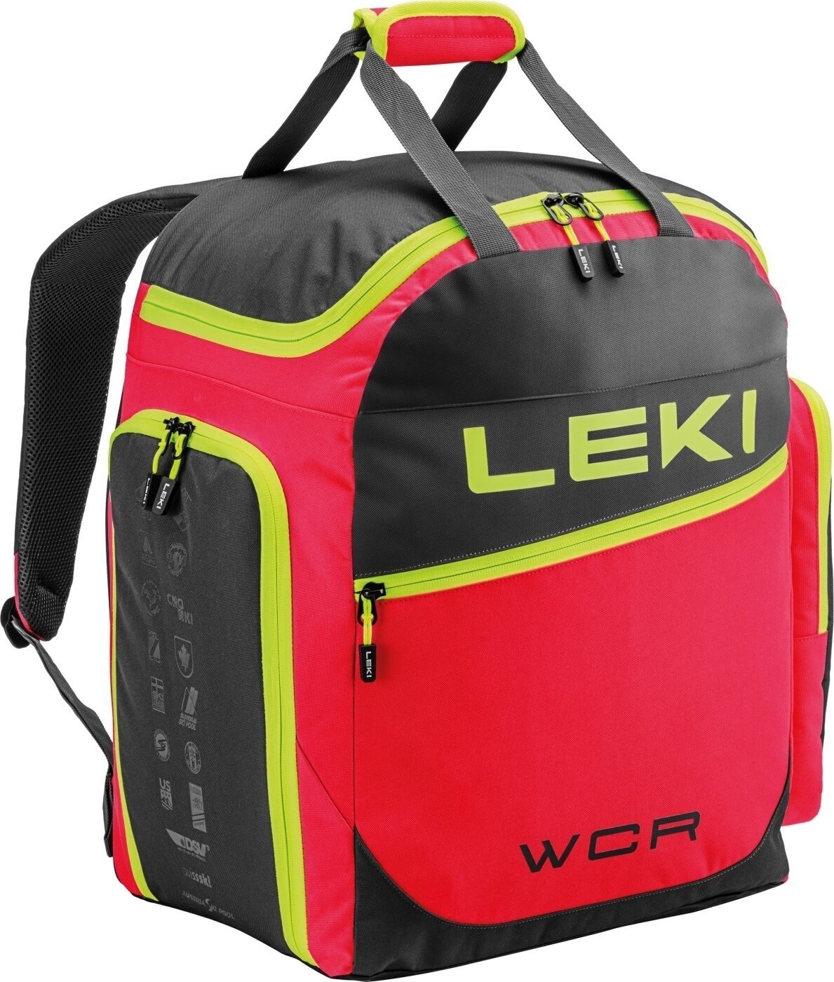 Sac à chaussures de ski Leki Skiboot Bag WCR Bright Red/Black/Neonyellow Sac à chaussures de ski