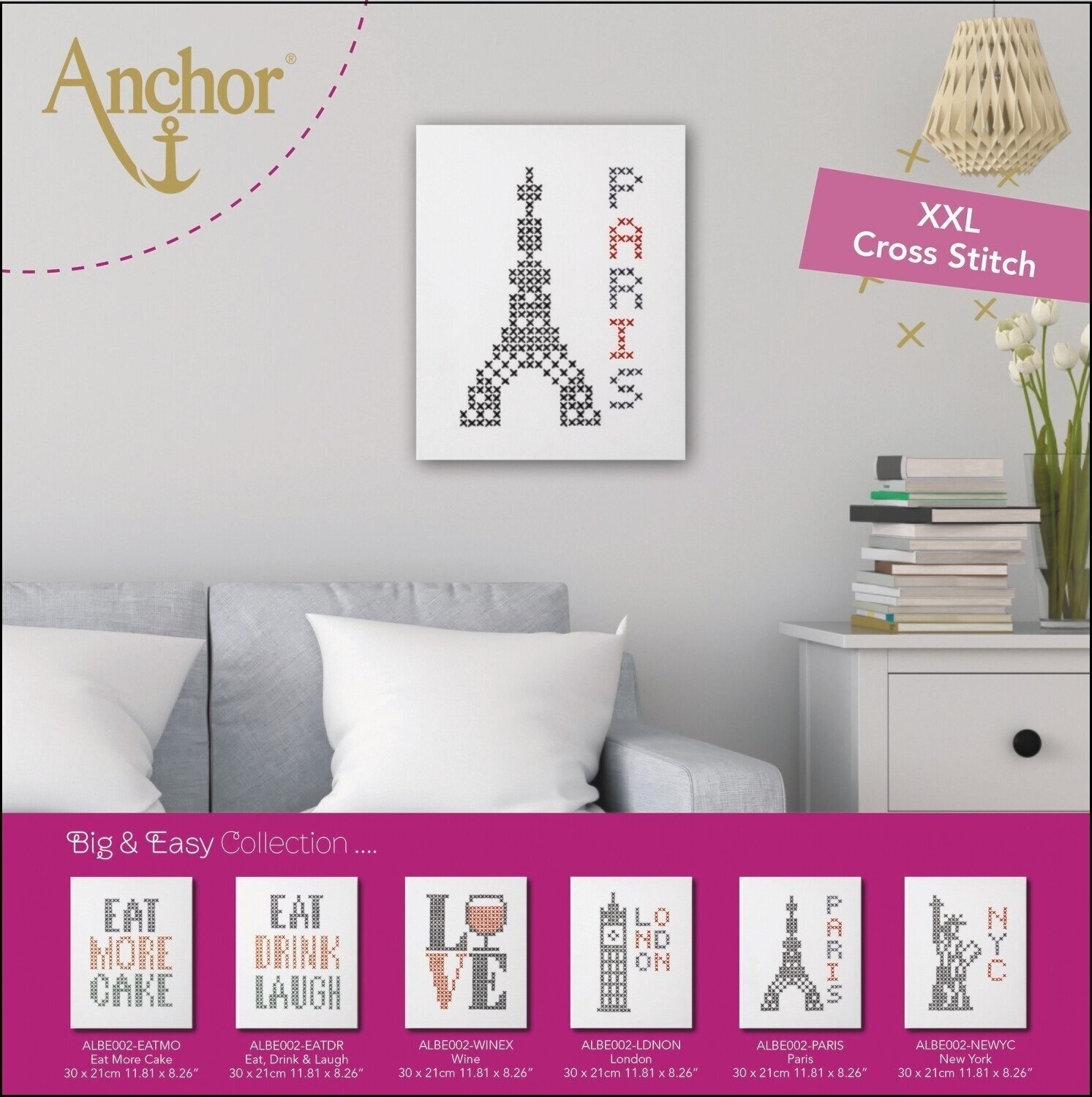 Embroidery Set Anchor ALBE002-PARIS Embroidery Set