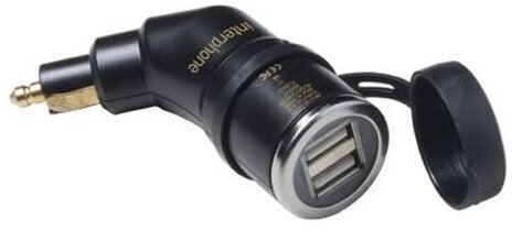 Aansluiting voor motorfiets Interphone DIN Adapter 2xUSB 2A  Aansluiting voor motorfiets - 1