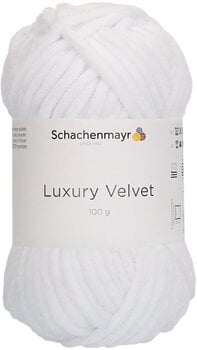 Pletací příze Schachenmayr Luxury Velvet 00001 Polar Bear Pletací příze - 1