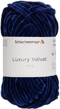 Kötőfonal Schachenmayr Luxury Velvet 00050 Navy Kötőfonal - 1