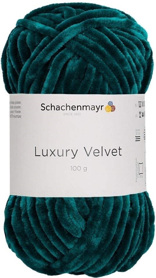 Filati per maglieria Schachenmayr Luxury Velvet 00070 Emerald Filati per maglieria