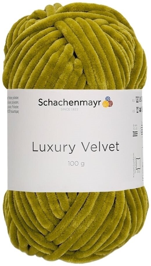 Fil à tricoter Schachenmayr Luxury Velvet 00072 Lime Fil à tricoter