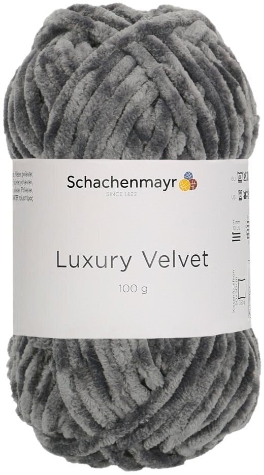 Przędza dziewiarska Schachenmayr Luxury Velvet 00098 Elephant Przędza dziewiarska