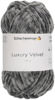 Kötőfonal Schachenmayr Luxury Velvet 00098 Elephant Kötőfonal - 1