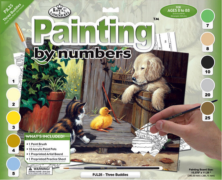 Painting by Numbers Royal & Langnickel Painting by Numbers Three Buddies