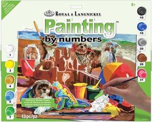 Pintura por números Royal & Langnickel Pintura por números Beach Puppies