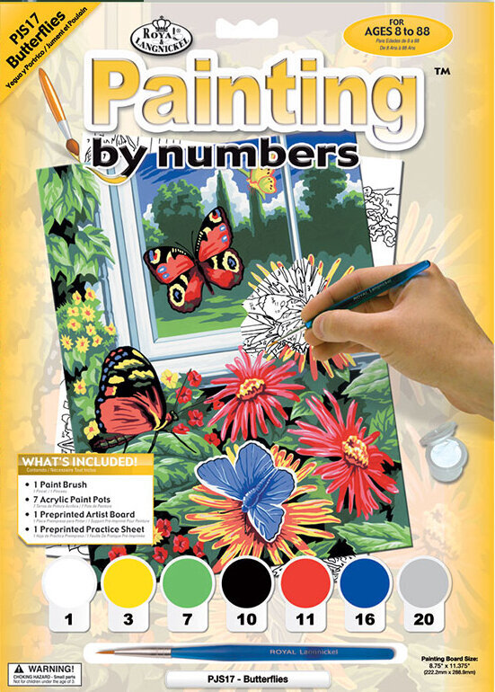 Pintura por números Royal & Langnickel Pintura por números Butterflies