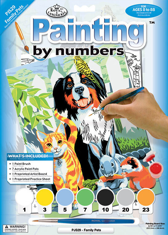 Dipingere con i numeri Royal & Langnickel Dipingere con i numeri Family Pets