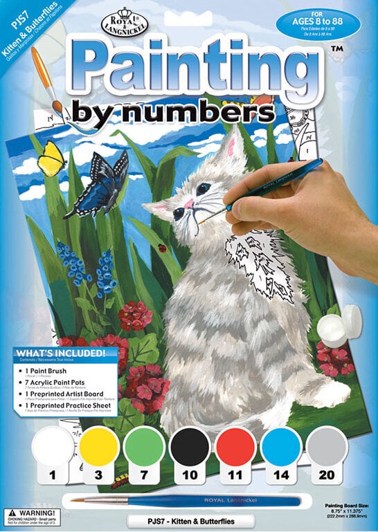 Painting by Numbers Royal & Langnickel Painting by Numbers Kitten & Butterflies