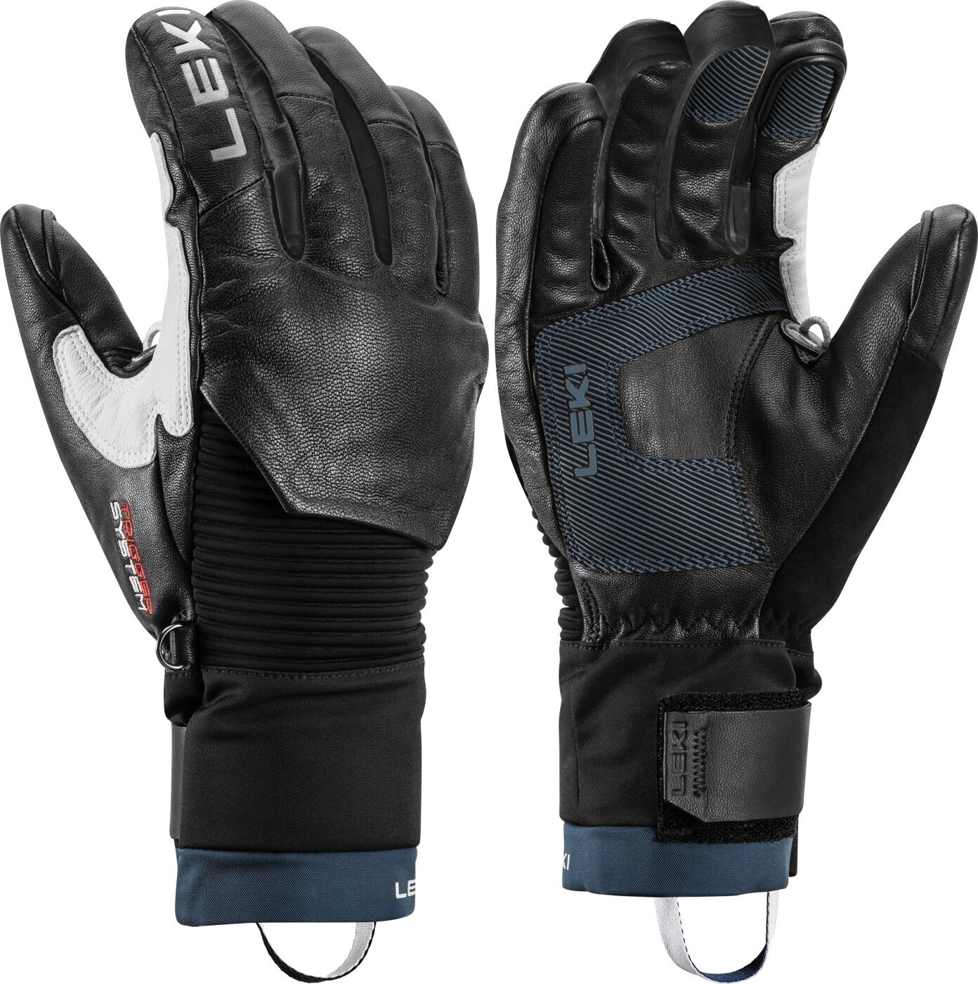 Ski-handschoenen Leki Hevon Pro 3D Black/Marine 9,5 Ski-handschoenen