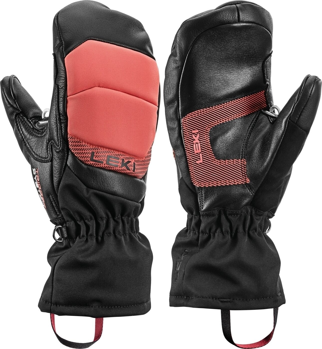 Ski Gloves Leki Griffin Base 3D Women Mitt Black/Rosé 6 Ski Gloves