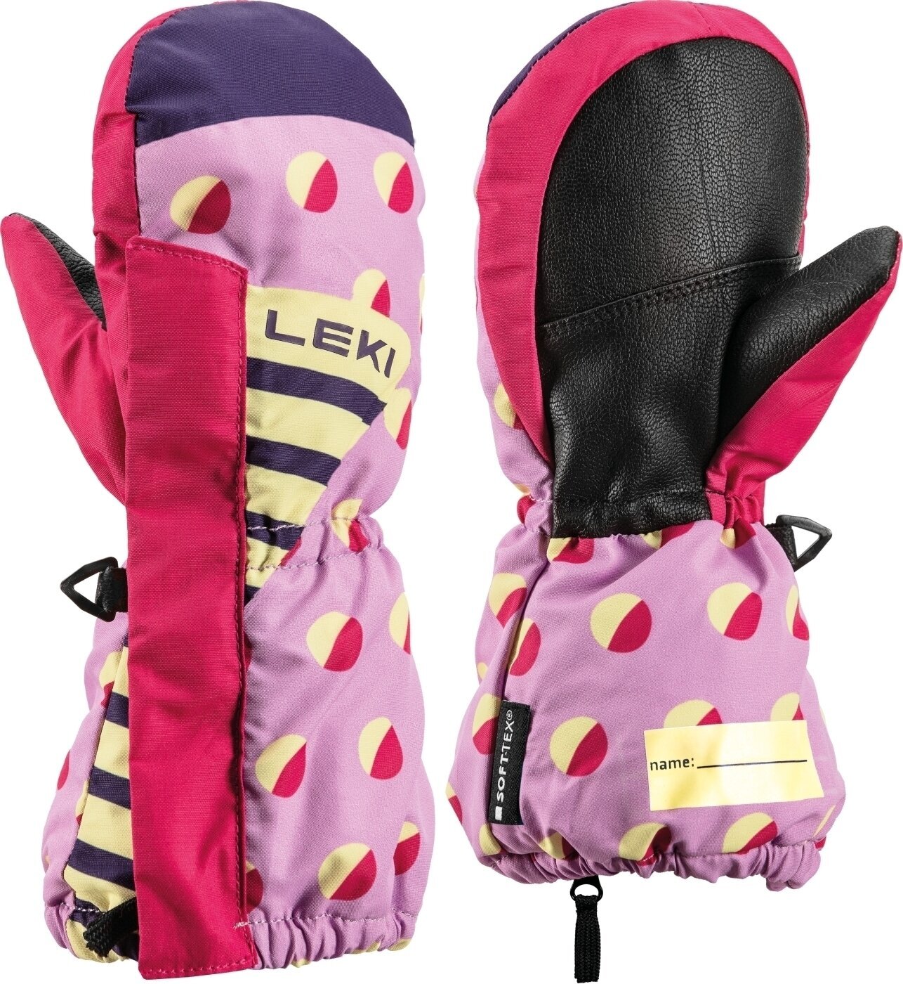 Ski Gloves Leki Little Paw Mitt Long Orchid/Berry 1 Ski Gloves