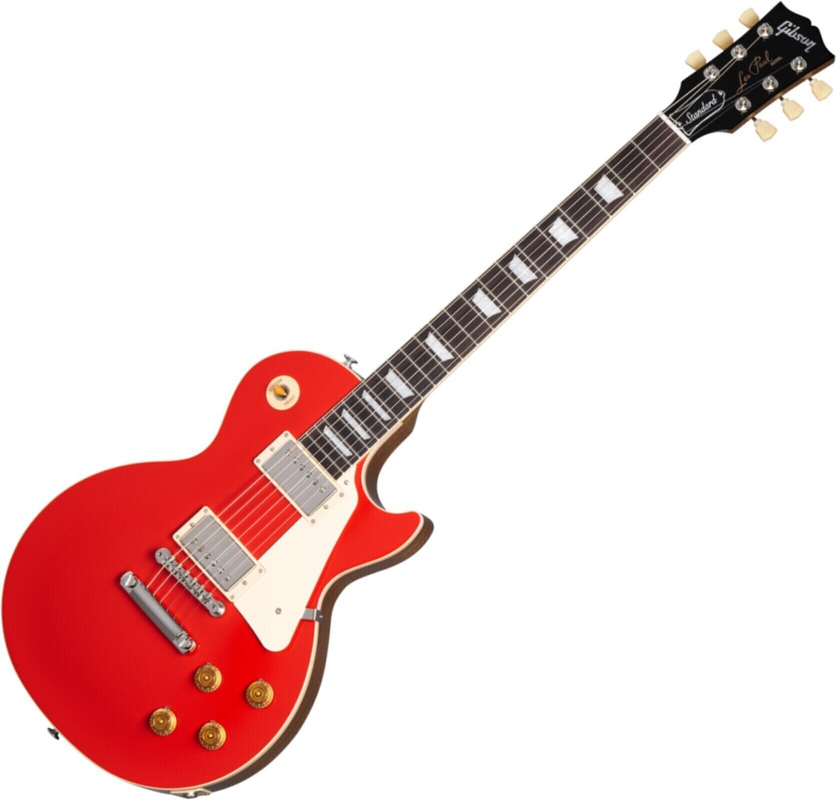 Elektrische gitaar Gibson Les Paul Standard 50s Plain Top Cardinal Red Elektrische gitaar