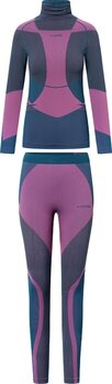 Termounderkläder Viking Fusion Lady Set Base Layer Turquise/Fuchsia XS Termounderkläder - 1