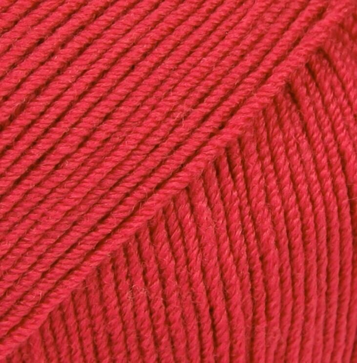 Strikkegarn Drops Baby Merino Uni Colour 16 Red Strikkegarn