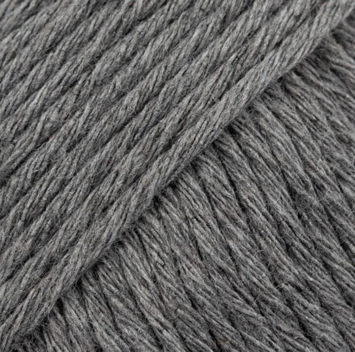 Hilo de tejer Drops Cotton Light Uni Colour 30 Dark Grey Hilo de tejer