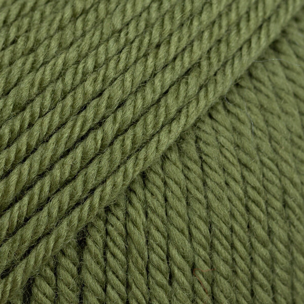 Strickgarn Drops Daisy Uni Colour 17 Moss Green Strickgarn