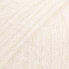 Przędza dziewiarska Drops Air Uni Colour 01 Off White Przędza dziewiarska