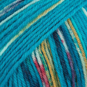 Knitting Yarn Drops Fabel Print 162 Blue Sea Knitting Yarn - 1