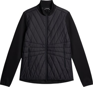 Jacket J.Lindeberg Holma Quilt Hybrid Black S Jacket - 1