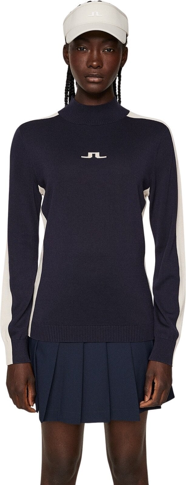 Pulover s kapuco/Pulover J.Lindeberg Adia Knitted JL Navy XL Pulover