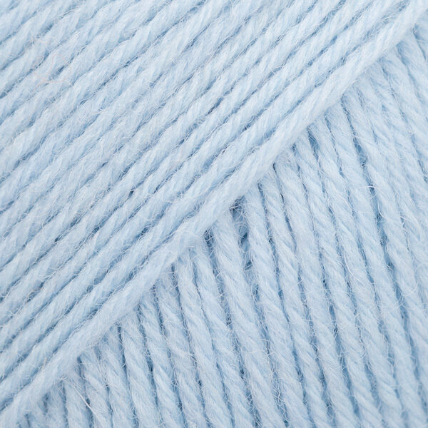 Knitting Yarn Drops Fabel Uni Colour 117 Light Blue Knitting Yarn